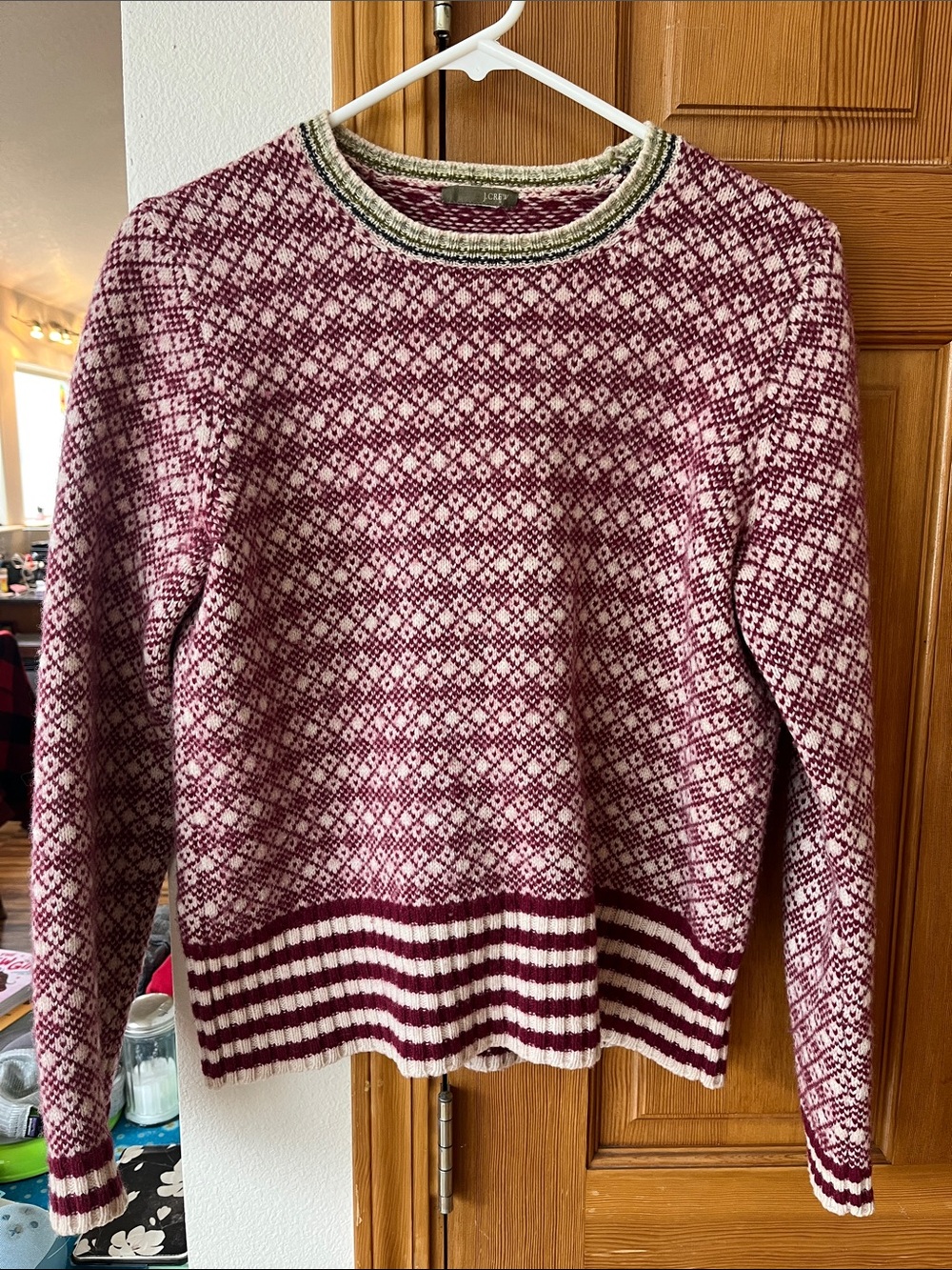 Vintage wool sweater J-Crew Nordic Fair Isle 2000s Holidays